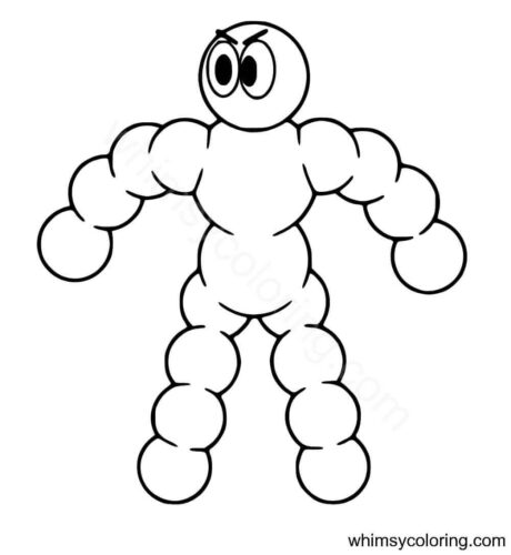 The Amazing Digital Circus coloring sheet Orbsman The Amazing Digital Circus coloring sheet Orbsman