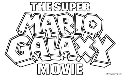 The Super Mario Galaxy Movie coloring pages printable The Super Mario Galaxy Movie coloring pages printable