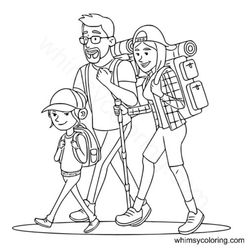 Family on trek Family on trek