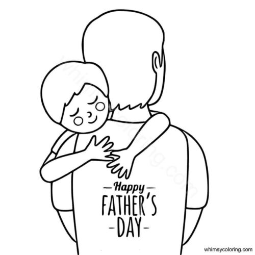 Father's Day coloring page