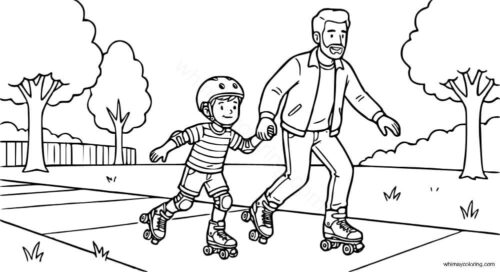 Father's Day coloring pages PDF