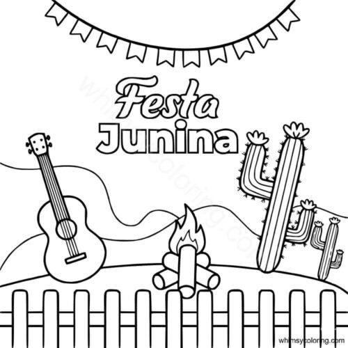 Festa Junina coloring pages Festa Junina coloring pages