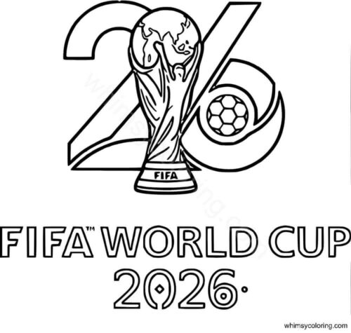 Fifa World Cup 2026 coloring page Fifa World Cup 2026 coloring page