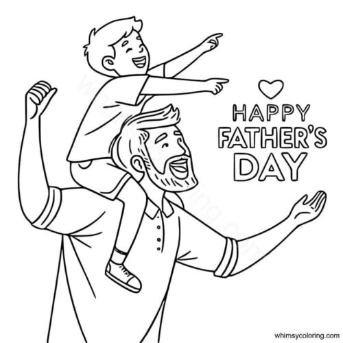 Happy Father's Day coloring pae Happy Father's Day coloring pae
