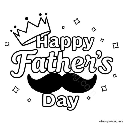 Happy Father's Day coloring page