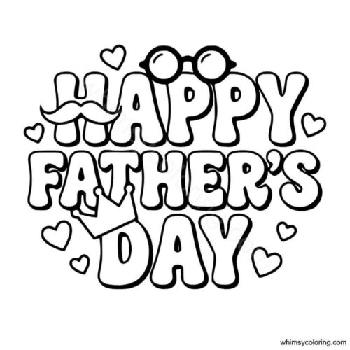 Happy Father's Day coloring pages printable
