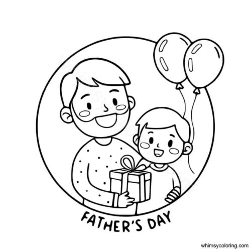 Happy Father's Day coloring pages to print