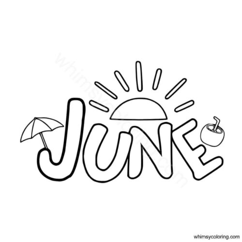 June coloring pages June coloring pages
