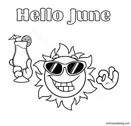June coloring pages PDF June coloring pages PDF
