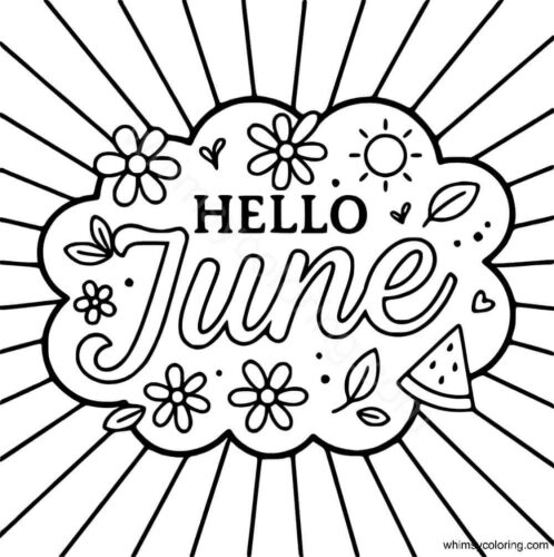 June coloring pages printable June coloring pages printable