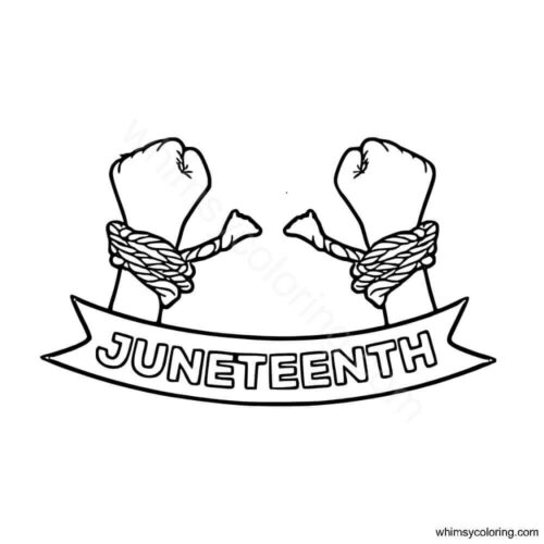 Juneteenth coloring page Juneteenth coloring page
