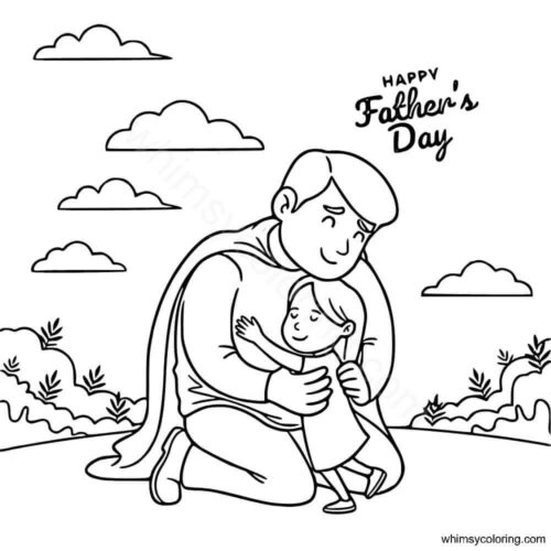 Super Dad coloring page