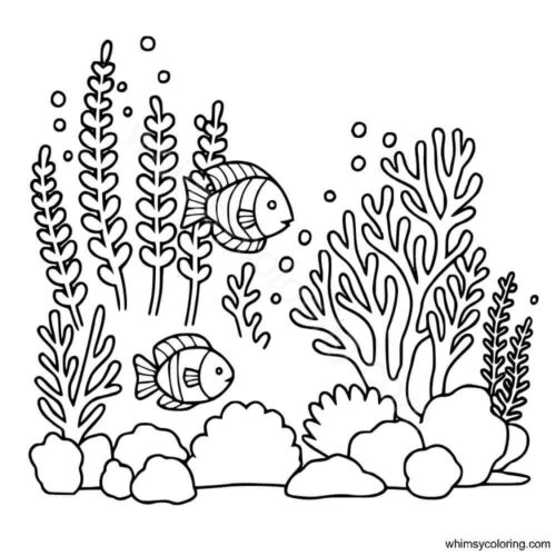 Under the sea coloring pages for preschool printable