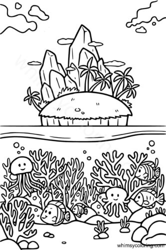 Under the sea coloring pages printable