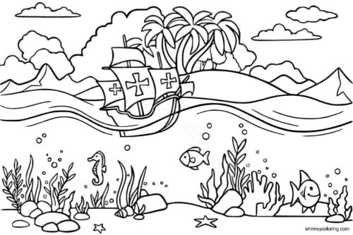 Under the sea coloring sheets printable