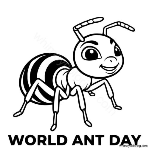World Ant Day coloring page World Ant Day coloring page