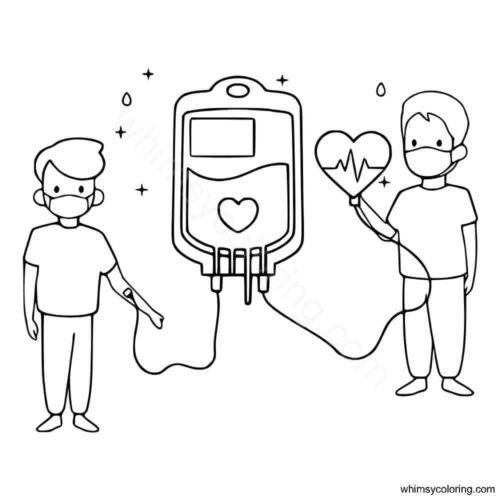 World Blood Donor Day coloring page World Blood Donor Day coloring page