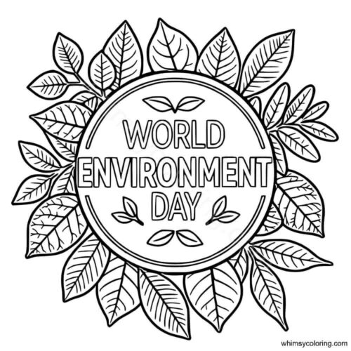 World Environment Day coloring page World Environment Day coloring page
