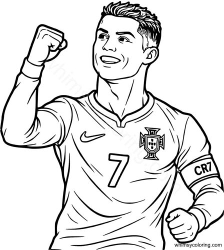 Cristiano Ronaldo coloring page