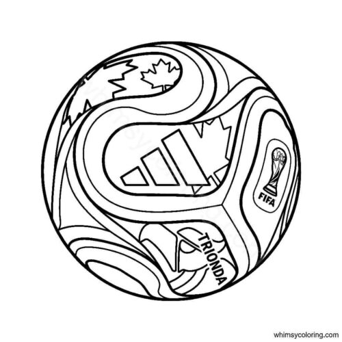 FIFA 2026 football Trionda coloring page