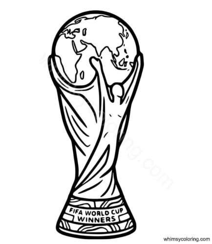 FIFA World Cup Trophy coloring pages