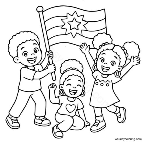 Juneteenth coloring pages easy Juneteenth coloring pages easy