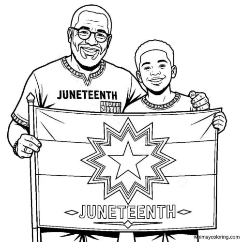 Juneteenth coloring picture Juneteenth coloring picture
