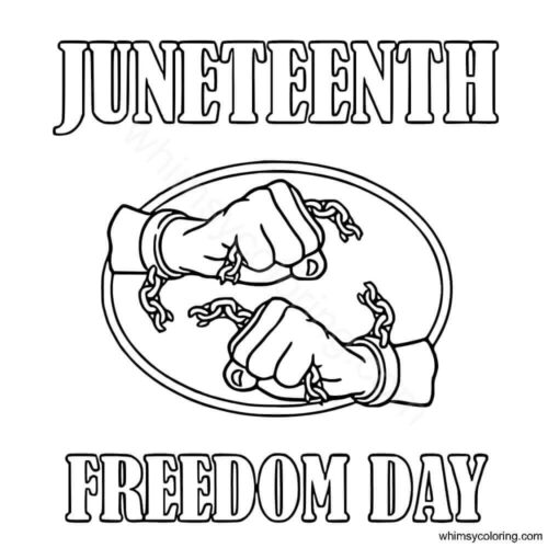 Juneteenth coloring sheet Juneteenth coloring sheet