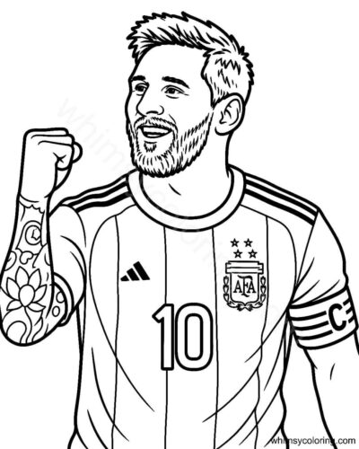 Lionel Messi coloring pages