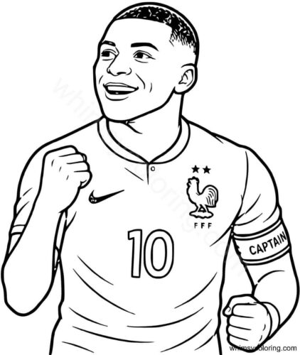Mbappe coloring pages