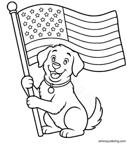 United States flag day coloring page United States flag day coloring page