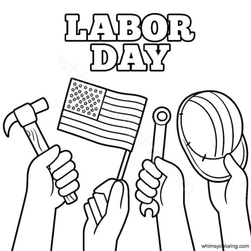 Free Labor Day coloring pages