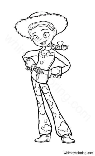 Jessie from Toy Story 5 coloring page Jessie from Toy Story 5 coloring page