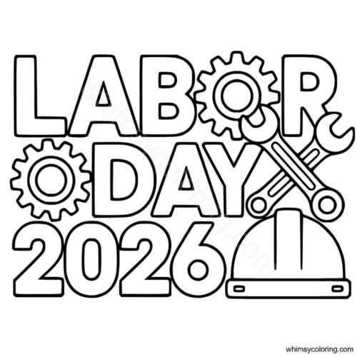 Labor Day 2026 coloring pages
