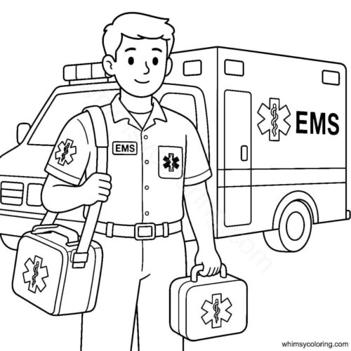 Labor Day coloring in EMS