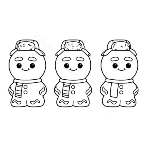 NeeDoh Ginger Glowman coloring page