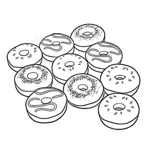 Needoh coloring pages Dohnuts