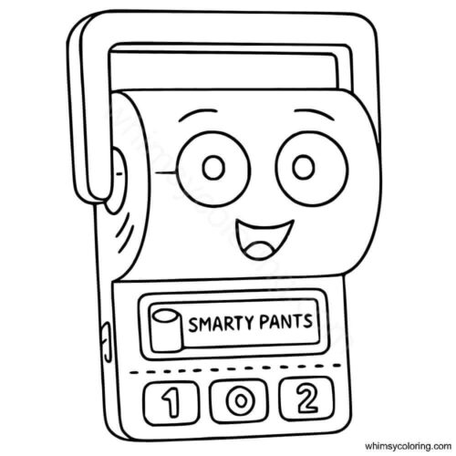 Smarty Pants Toy Story 5 coloring sheet Smarty Pants Toy Story 5 coloring sheet